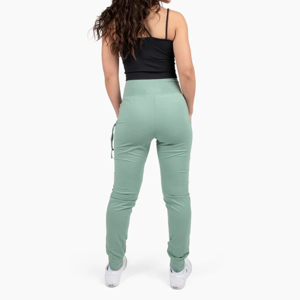 Buddha Pants Big Sur Jogger Pants Seaweed Elastic Waist Pockets Womens Small